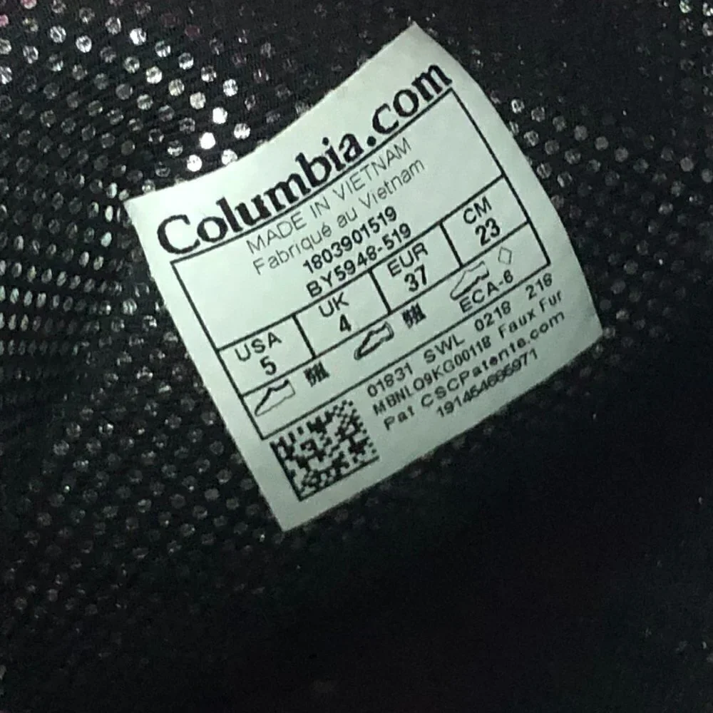 COLUMBIA Minx Omni Grip Omni Heat Boots Women's size EUR 37 Berry Purple